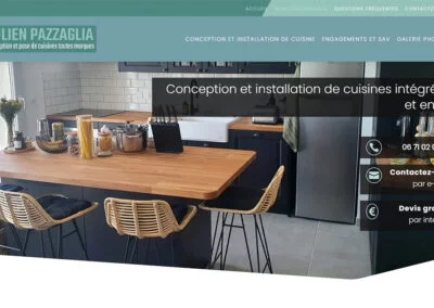 Julien Pazzaglia, pose de cuisine